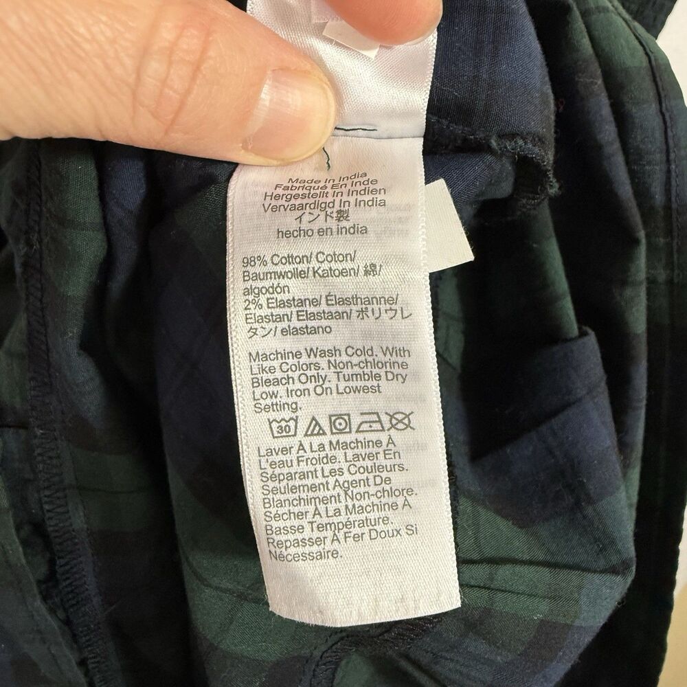 NEW Plus Size J.Crew Green Tartan Plaid Smocked Tiered Poplin Midi Dress Size 3X - Picture 10 of 11